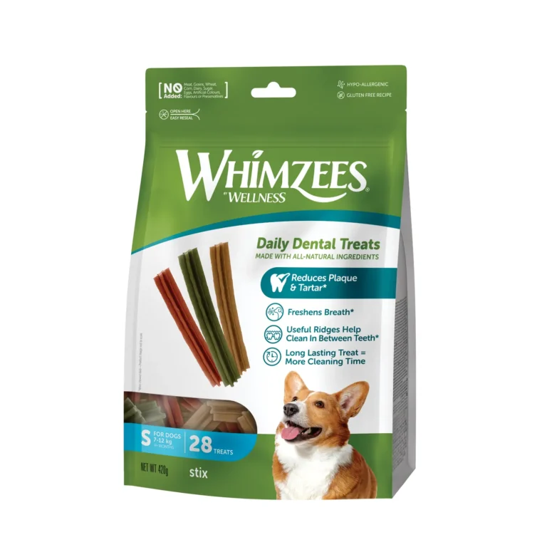 Ласощі для собак від 7 до 12 кг Whimzees Stix у формі паличок S, 28 шт