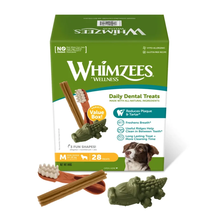 Беззернові ласощі для собак від 12 до 18 кг Whimzees Variety Value Box Набір M, 28 шт