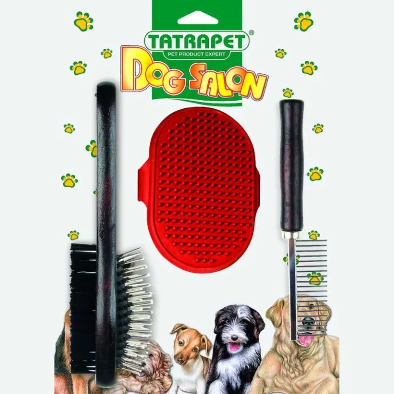 Набір для грумінга Dog Salon TATRAPET для собак: щітка, гребінець