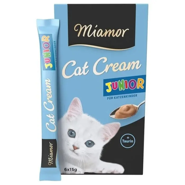 Кремові ласощі для кошенят Miamor Cream Junior, 6 шт х 15 г