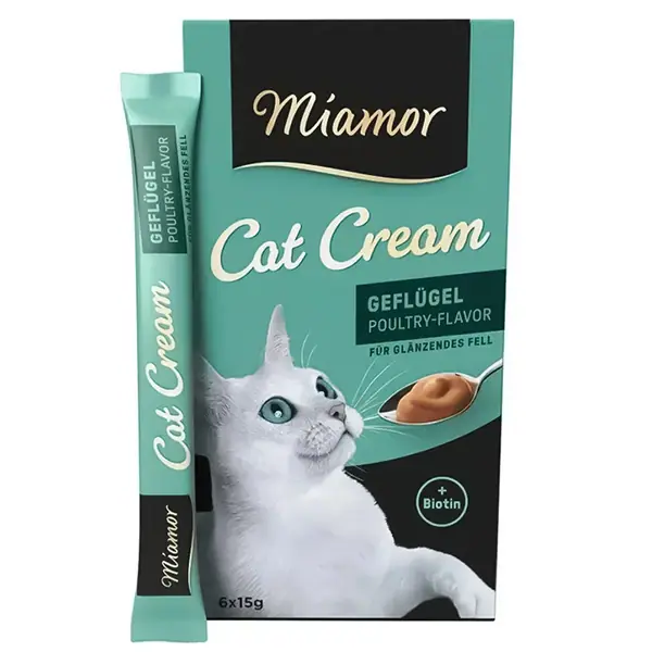 Кремові ласощі Miamor Cream Geflügel з птицею для котів, 6 шт по 15 г
