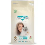 Сухий корм BonaCibo Sterilised Cat для дорослих стерилізованих котів з лососем