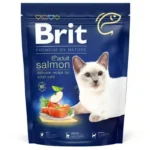 (❗️Термін придатності  06.09.2026) Сухий корм для котів Brit Premium by Nature Cat Adult Salmon (лосось) - 0,8 кг
