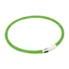 Нашийник Croci LED USB силіконовий зелений для собак, 40 см