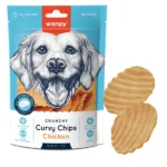 Ласощі Wanpy Curvy Chips з куркою для собак, 60 г