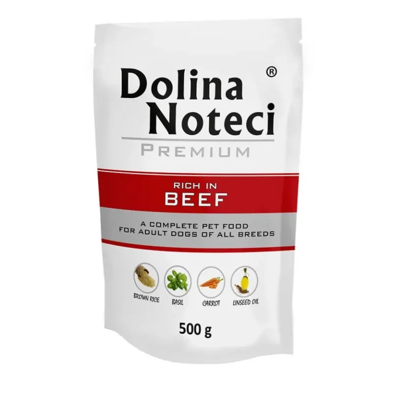 Вологий корм для дорослих собак Dolina Noteci Premium з яловичиною