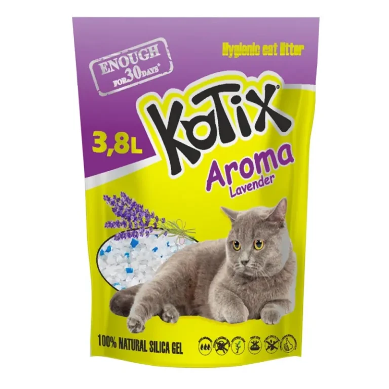 Силікагелевий наповнювач Kotix Lavender лаванда для котів