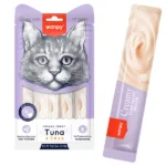 Ласощі Wanpy Creamy Lickable з тунцем і крабом для котів, 5х14 г