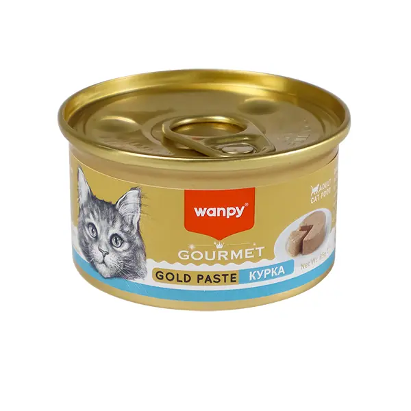 Вологий корм для котів Wanpy Gourmet Gold Paste з куркою, 85 г