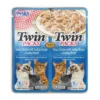 Ласощі INABA Twin Packs з тунцем та морським гребінцем для котів, 2 шт по 40 г