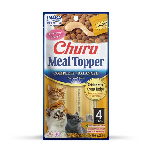 Ласощі INABA Churu Meal Topper з куркою та сиром для котів, 14 г