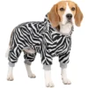 Комбінезон WAUDOG Clothes з софтшеллу з малюнком зебра для собак, весна/осінь