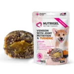 Функціональні ласощі для собак для суглобів LK Baits Pet Nutrigel Wild Game з дичиною та куркумою S-M (Ø 15 мм), 150 г