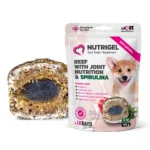 Функціональні ласощі для собак для суглобів LK Baits Pet Nutrigel Beef з яловичиною і спіруліною S-M (Ø 15 мм), 150 г