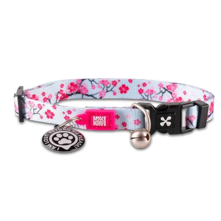 Нашийник для котів Max & Molly Smart ID Collar Cherry Bloom з принтом Вишневий цвіт