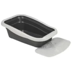 Туалет для котів з рамкою і килимком NELLA KIT MPS, 58х37,5х18 см