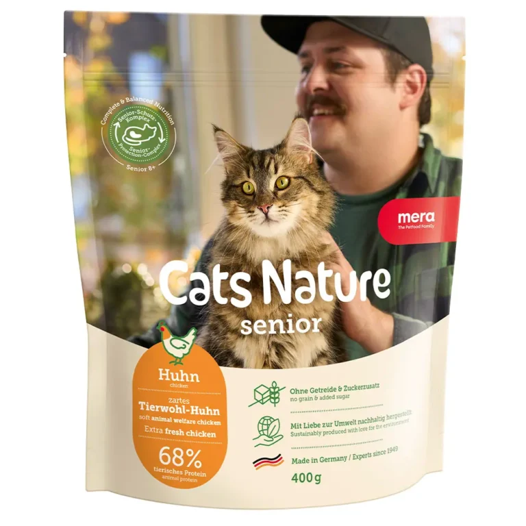Беззерновий корм для літніх котів 8+ MERA Cats Nature Senior з куркою