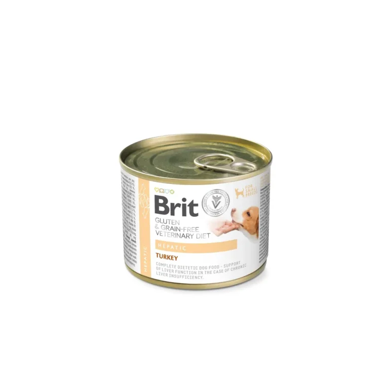 Вологий корм для собак малих порід Brit VetDiet Hepatic для підтримки функцій печінки з індичкою 200 г