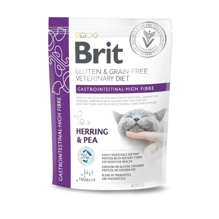 Сухий корм для котів Brit VetDiet Cat Gastrointestinal High Fibre з підвищеним вмістом клітковини з оселедцем