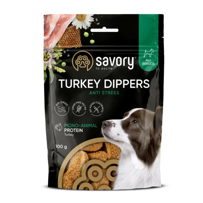 Монопротеїнові ласощі для собак Savory для зниження стресу з індичкою, 100 г