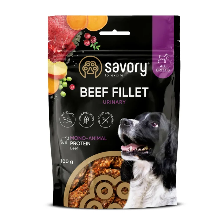Монопротеїнові ласощі для собак Savory для здоров'я сечовивідних шляхів з яловичиною, 100 г