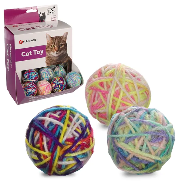 Іграшка для котів м’яч з брязкальцем Flamingo Cadee Ball - 1 шт. (*в асортименті)