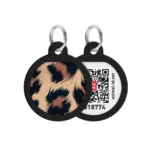 Адресник WAUDOG Smart ID з QR паспортом, малюнок "Леопард"