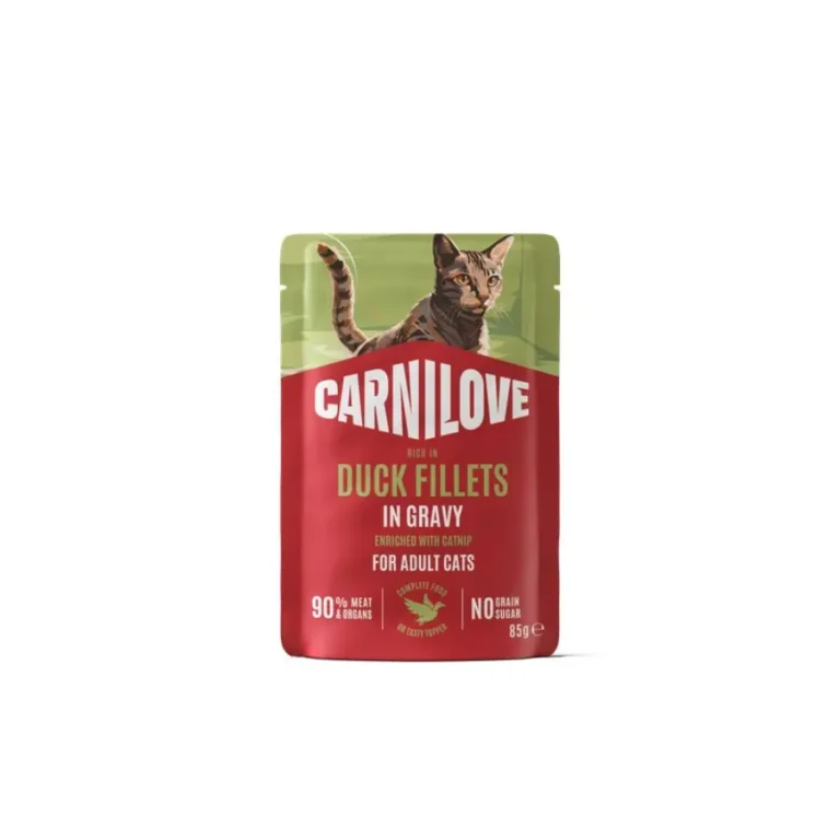Вологий корм для котів Carnilove з качкою і котячою м'ятою в соусі 85 г