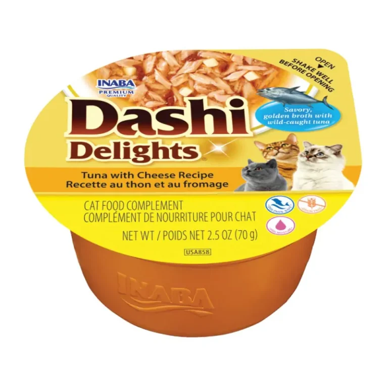 Ласощі для котів Подрібнений тунець з сиром у бульйоні INABA DASHI Delights, 70 г