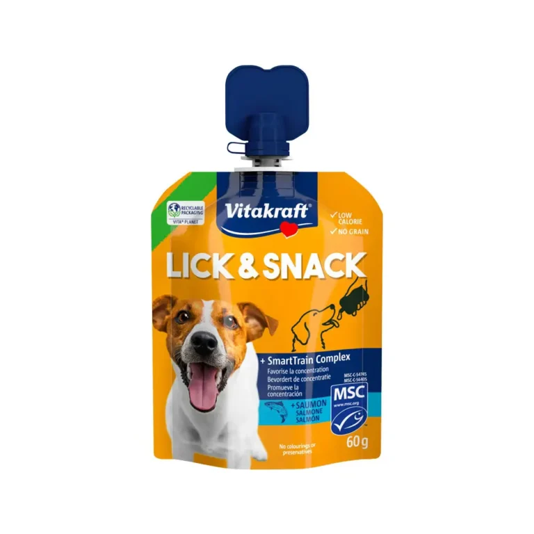 Ласощі для собак Vitakraft Lick & Snack крем-паста з лососем, 60 г