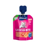 Ласощі для котів Vitakraft Licks & Bits крем зі шматочками з креветками та томатами, 60 г
