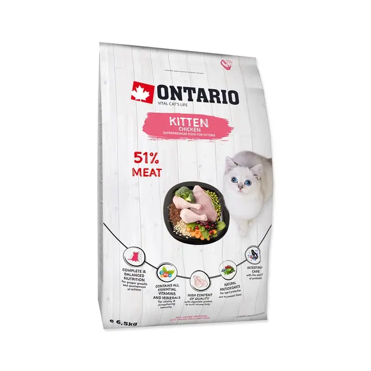 Сухий корм для кошенят Ontario Kitten Chicken з куркою