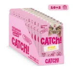 НАБІР Корм вологий CATCH! з птицею та овочами в соусі, для кошенят 85 г, 10+2 шт