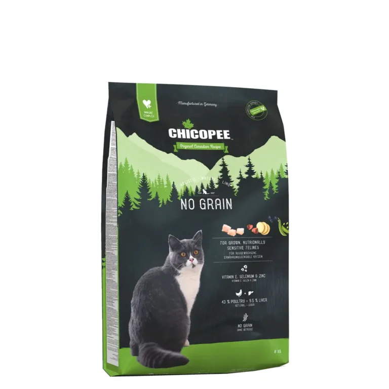 Беззерновий сухий корм для дорослих котів Chicopee з птицею