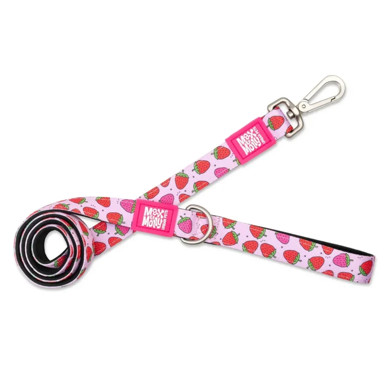 Повідець для собак Max & Molly Short Leash Leopard Pink з принтом, 120 см