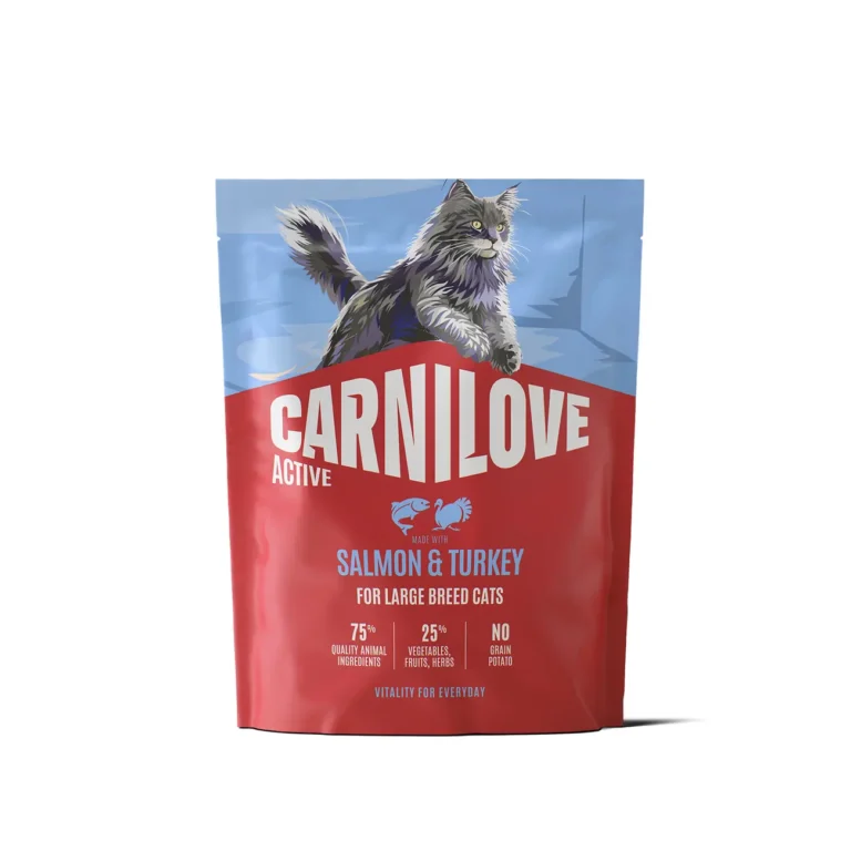 Сухий корм для котів великих порід Carnilove Active з лососем та індичкою