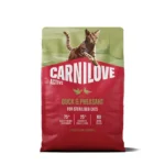 Сухий корм для стерилізованих котів Carnilove Active з качкою та фазаном