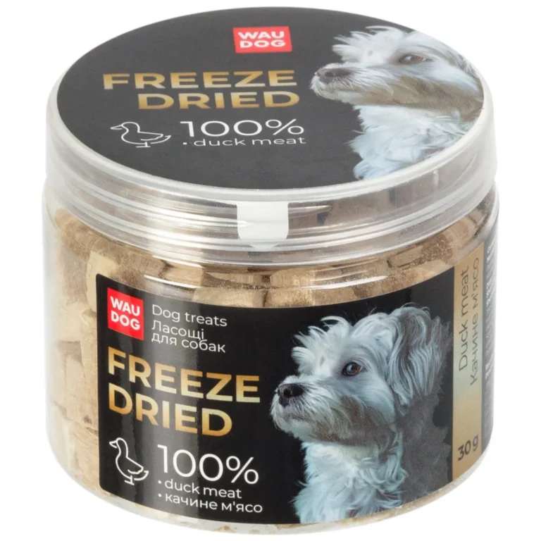 Ласощі для собак WAUDOG Treats Freeze dried Качине м'ясо, 30 г