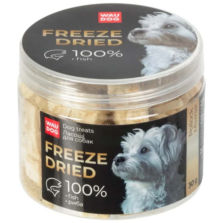 Ласощі для собак WAUDOG Treats Freeze dried Минтай, 30 г