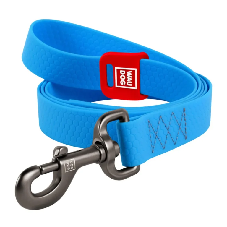 Повідець для собак водостійкий WAUDOG Waterproof, блакитний, L-XXL