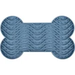 Лизальний килимок для собак і котів Flamingo Lick Pad, синьо-сірий