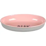 Емальована миска овальна для котів Flamingo Nell Oval, 275 мл