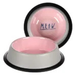 Емальована миска антисліп для котів Flamingo Nell Antislip, 200 мл