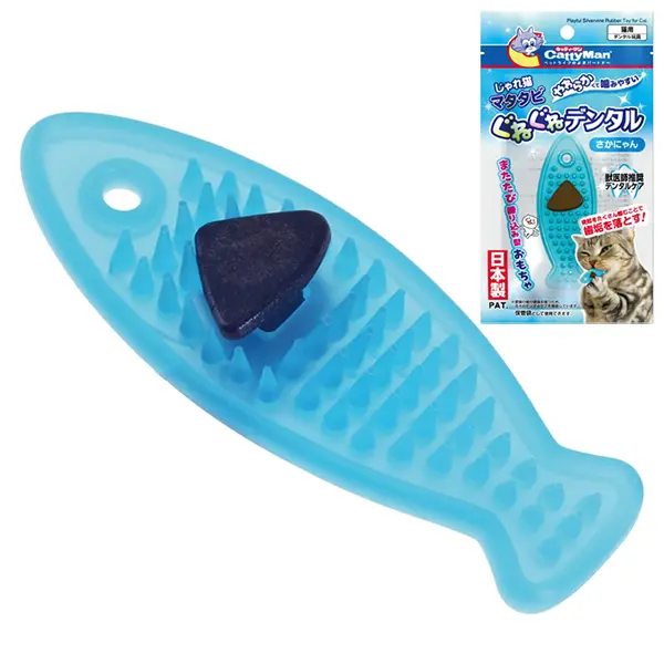 Жувальна іграшка для котів CattyMan Rubber Toy Fish риба з мататабі