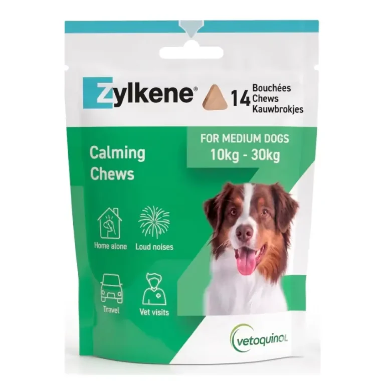 Жувальні таблетки для зниження стресу у собак Zylkene (Зілкене) Chews, 14 таб