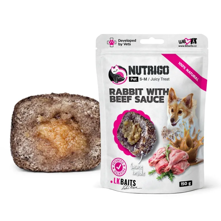 Функціональні ласощі для собак LK Baits Pet Nutrigo Treat Rabbit з кроликом та яловичим соусом, 150 г