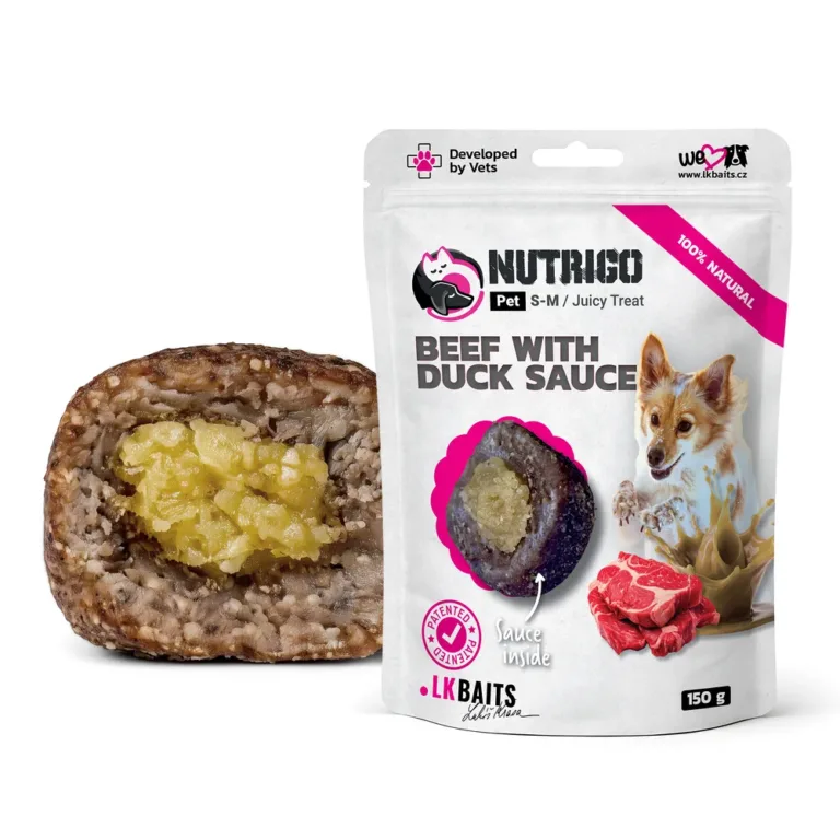 Функціональні ласощі для собак LK Baits Pet Nutrigo Treat Veal з яловичиною та качиним соусом, 150 г