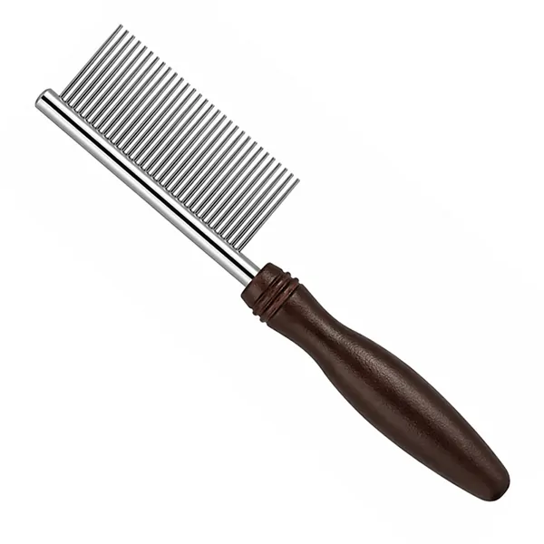Гребінець з дрібними зубцями та ручкою для собак DoggyMan Natural Style Fine Teeth Comb