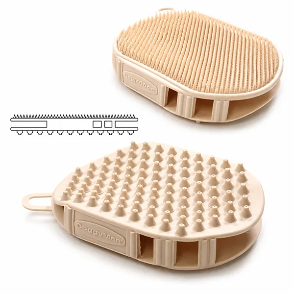 Щітка-рукавичка силіконова двостороння для собак і котів DoggyMan Grooming Glove