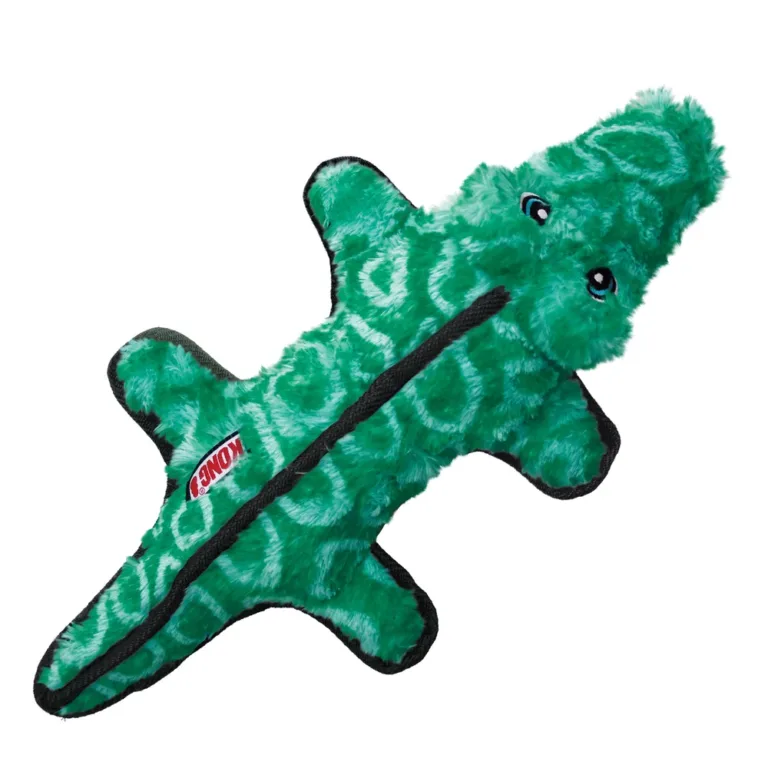 М'яка іграшка для собак KONG Ballistic Alligator алігатор з пискавкою, M/L